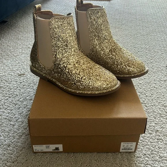 Crewcuts girls glitter boots - size 3 - Picture 1 of 3